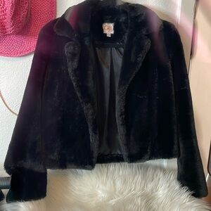 Girls 14/16 Faux Fur Jacket